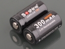 Soshine CR2 3.0V 300mAh LiFePo4 Rechargeable Battery with Battery Case(1 pair) 